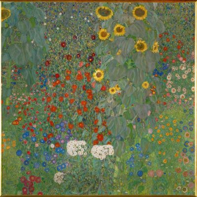 Jardin avec tournesols - Gustav Klimt